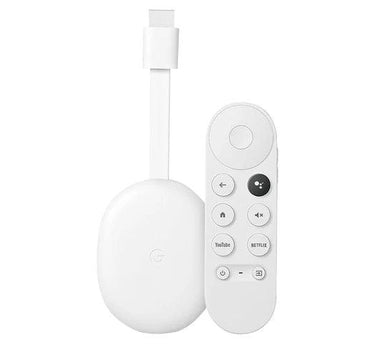 Google Chromecast 4K Google TV HDR Control Remoto con Asistente de Google por Voz - Snow - Tienda Universo